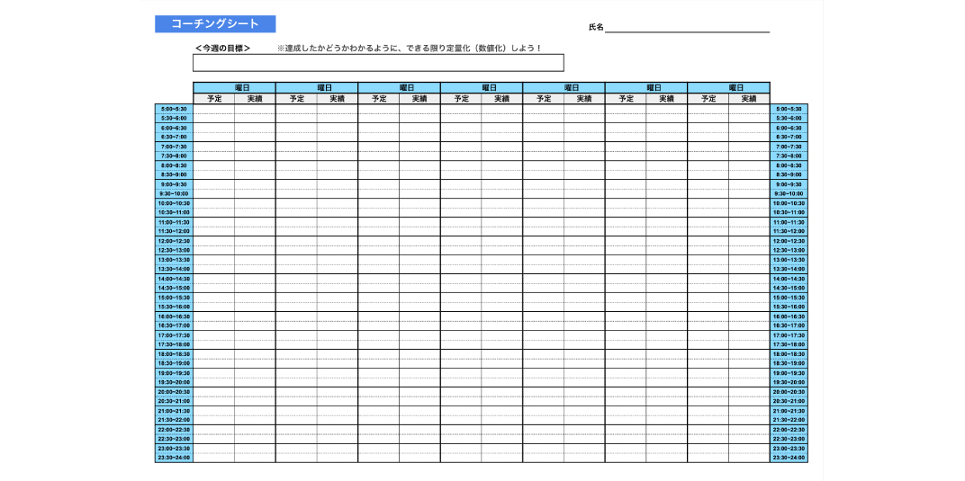 コーチングシート（表面）
